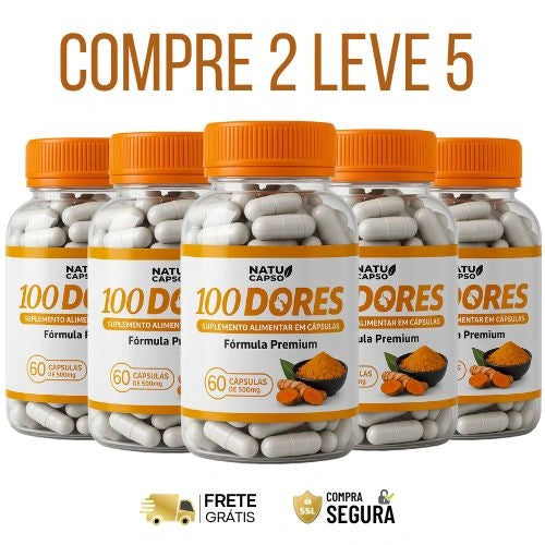 100 Dores 60cps Original - Alívio Rápido e Conforto Para seu Corpo - Oferta Especial + Frete Grátis