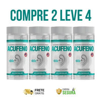Acufeno 60cps Original - Bem-Estar Auditivo Que Você Sente a Cada Dia - Kits com 2 e 4 Frascos - Frete Grátis