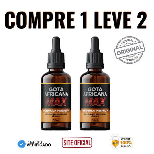 Gota Africana Max 30ml Original - Acabe Com a Impotência e Falta de Desejo - Oferta Especial +  Frete Grátis