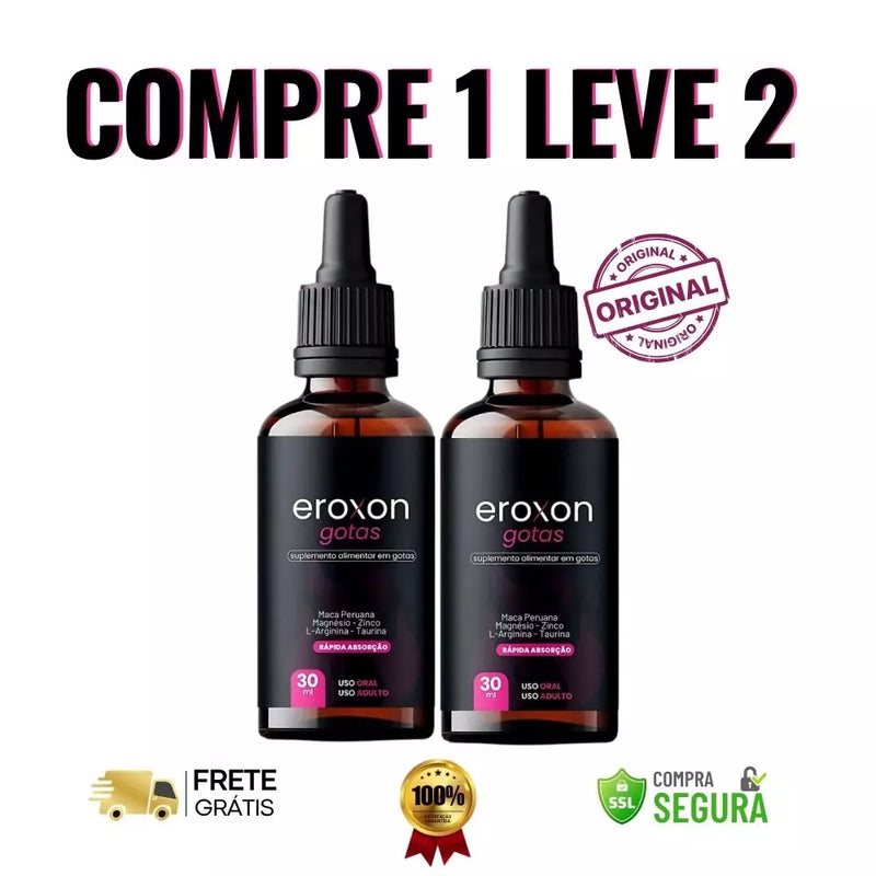 Eroxon 30ml Original - Desbloqueie Sua Potência e Surpreenda - ESCOLHA ABAIXO A SUA OFERTA - 2 ou 4 FRASCOS - FRETE GRÁTIS
