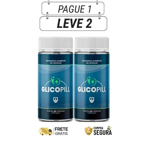 Glicopill 60 Cápsulas - Inteligência Metabólica em Cápsulas para o Controle Diário - Kits com 2, 4 e 6 Cápsulas - Frete Grátis