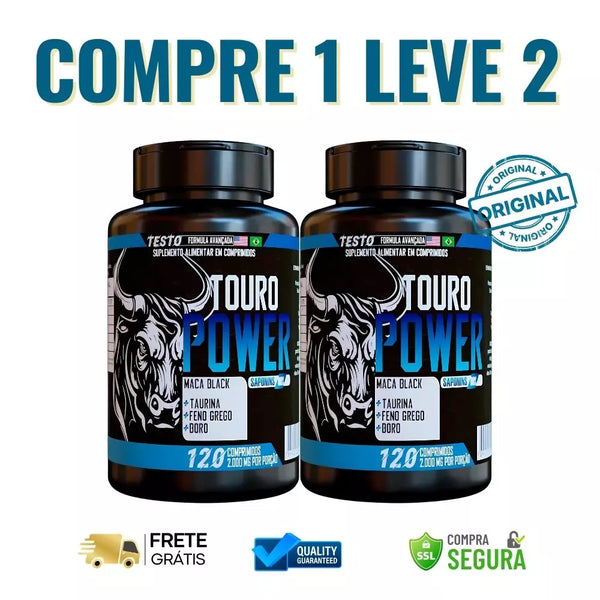 Touro Power - Desperte Sua Força. Supere Seus Limites - ESCOLHA ABAIXO A SUA OFERTA - 2 ou 4 FRASCOS - FRETE GRÁTIS