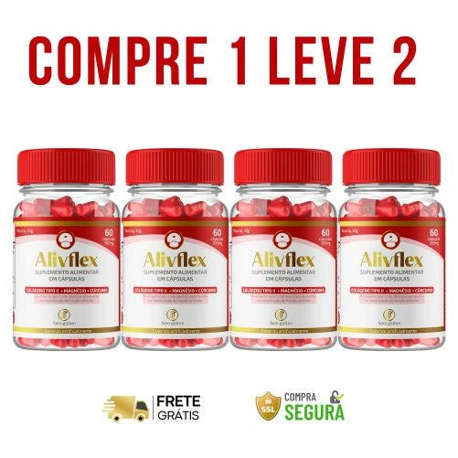 Alivflex 60 Cps, Original: A Solução Para a Saúde e Conforto das Articulações - Kits com 2 e 4 Frascos + Frete Grátis