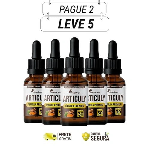 Articuly 30ml Original – Reencontre o Conforto e a Alegria de Viver - Kits com 3 e 5 Frascos - Frete Grátis
