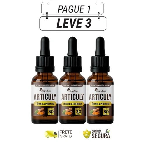 Articuly 30ml Original – Reencontre o Conforto e a Alegria de Viver - Kits com 3 e 5 Frascos - Frete Grátis