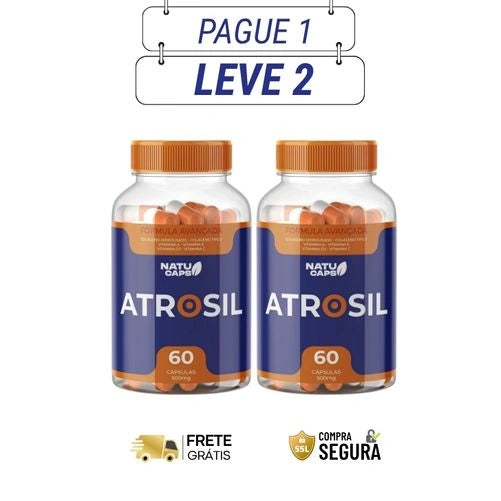 Atrosil 500mg 60 Caps - Alívio Real e Fortalecimento das Articulações - Ofertas com 2 e 4 Frascos - Frete Grátis