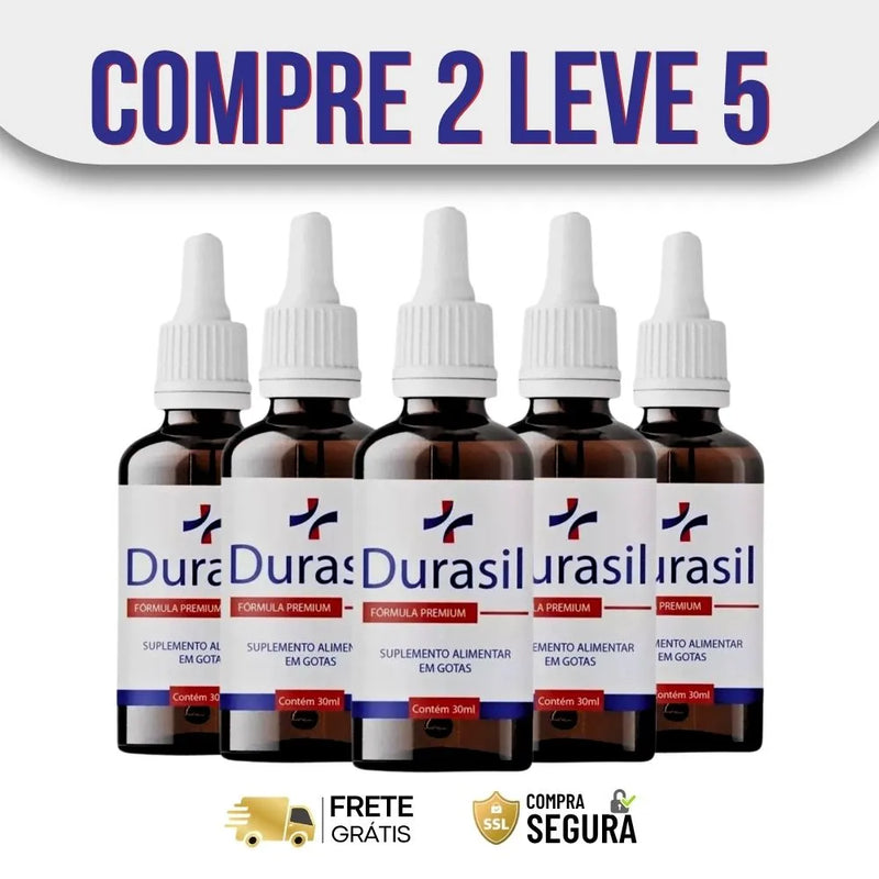 Durasil 30ml Original - Aumente Sua Potência Sexual  - Kits com 3 e 5 Frascos - Frete Grátis