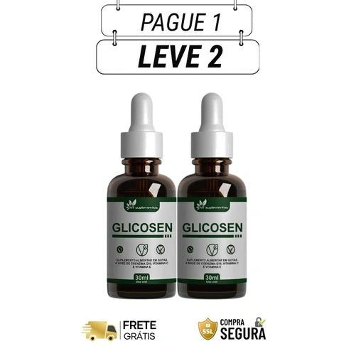 Glicosem 30ml Original - Equilíbrio Natural, Bem-Estar e Vitalidade - Kits com 2 e 4 Frascos - Frete Grátis