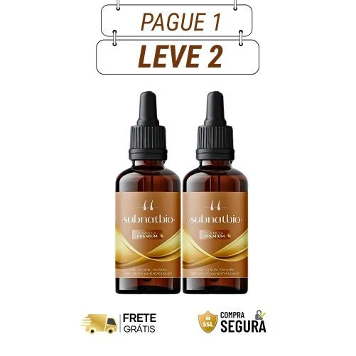 Subnatbio 30ml Original - Fios Mais Vivos e Fortes - Kit com 2 e 4 Frascos - Frete Grátis