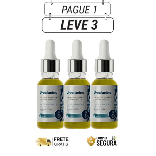 Urocianina 30ml Original - Força e Proteção Prostática - Kits com 2 e 4 Frascos - Frete Grátis